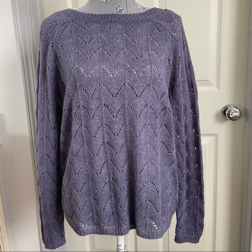 NWT purple knit sweater